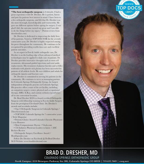 Colorado Springs Top Doctors Recognition 2017