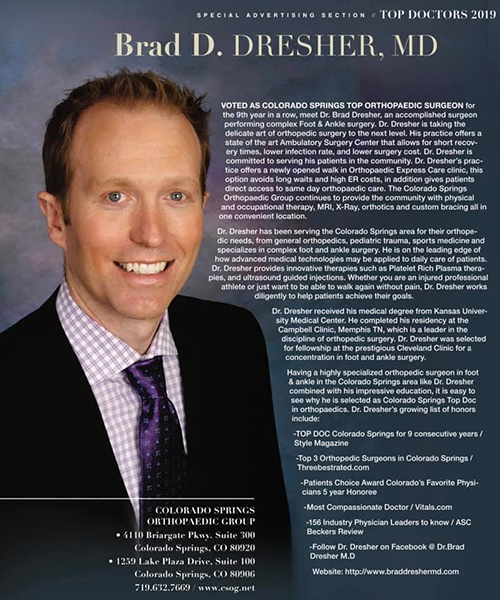 Colorado Springs Top Doctors Award 2019
